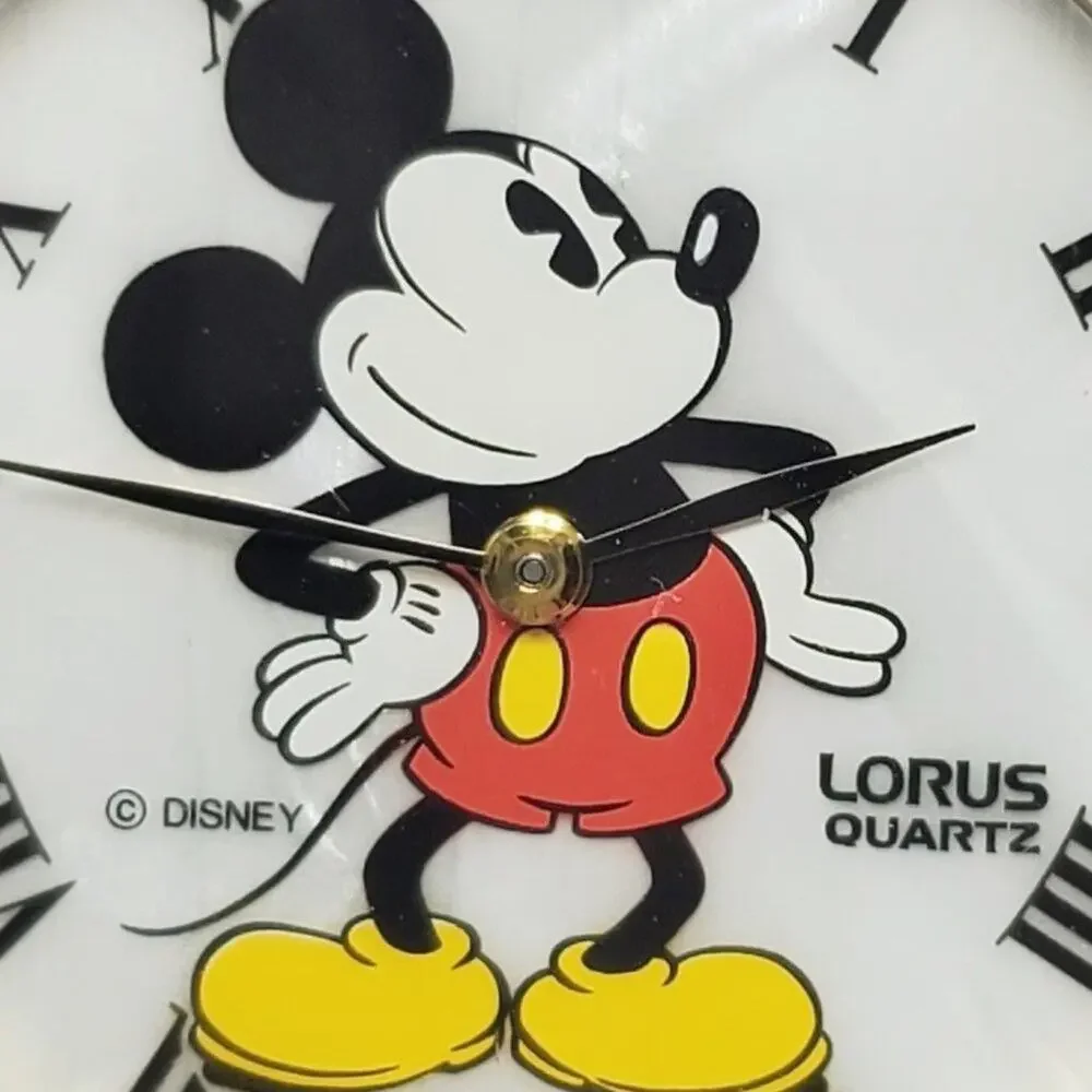 Disney X Lorus Mickey Mouse Mother of Peral VTG Watch